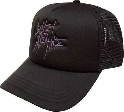 Bullet For My Valentine - Purple Logo Trucker pet - Zwart