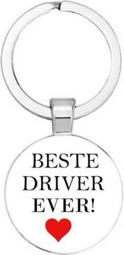 Akyol - Beste driver ever Sleutelhanger - Auto Sleutelhanger - Sleutelhanger Auto - Auto accessoires - Autoliefhebber - Leuke cadeau voor iemand die van auto's houdt - Sleutelhanger mannen - Sleutelhanger vrouwen