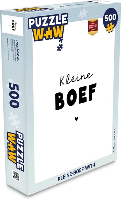 Puzzel Kinderen - Quotes - Kleine boef - Spreuken - Legpuzzel - Puzzel 500 stukjes