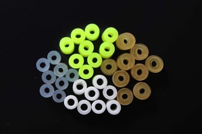 Vissen Rokken Materiaal - Spinner Onderdelen - Lokaas Maken - Siliconen Flexibel - 200 Stuks - Assorti