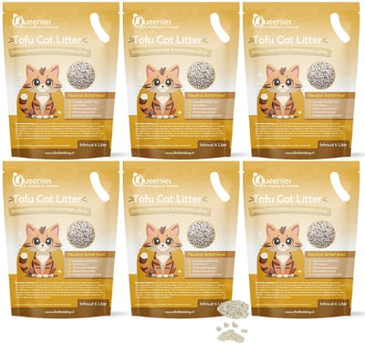 36 liter Tofu Cat Litter Neutraal - 15 KG - Biologisch afbreekbare kattenbakkorrel