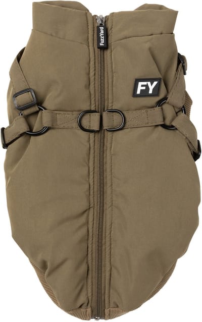 Fuzzyard Hondenjas Flash - Hondenkleding - Kaki Size 5