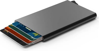 Pasjeshouder - Creditcardhouder - Veilig Opbergen - RFID-beveiligd - 3 Vakken - Zilver