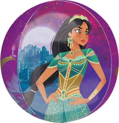 Folieballon Aladdin met JAsmine 38 X 40 Cm 3 zijden ! Disney