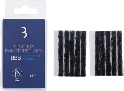 BBB Cycling PuncturePlugs - Tubeless Plugs - 10 stuks - 3.5mm - Tubeless Repair Kit Racefiets, MTB & Gravelbike - BTL-208