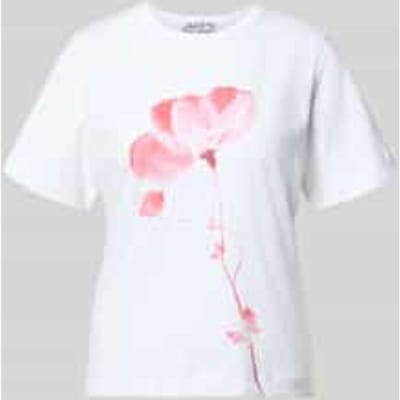 t-shirt met ronde hals en motiefprint