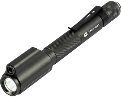 TOOLCRAFT Penlight met rode laserpointer Met riemclip werkt op batterijen 150 lm 1.16 h 57 g