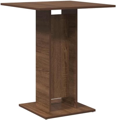 Bistro tafel - Eettafel - Gezellig dineren - Praktisch materiaal - 60x60x75 cm - Bruin eiken