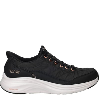 Skechers CONTOUR FOAM - GOLDEN HOUR Dames Instappers - Zwart