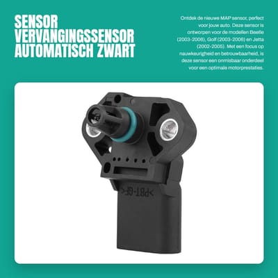 Dailygoods- MAP-sensor Automatische Vervangende Sensor - Voor BEETLE/Golf/JETTA - Kunststof - Gewicht 27 g - OE-nummers 038906051B/0281002399/1136735 - Nieuw - Luchtmassasensor