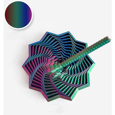 3D Printen Uitgezet Sensorisch Fidget Ster Model Visuele Illusie Zeshoek Draaiende Spiraal Ornamenten Stressverlichting Bordspel