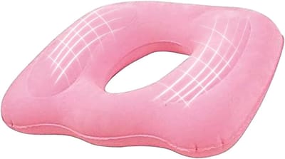 Orthopedisch Kussen voor Hemorrhoïden en Coccyxpijn, Opblaasbaar Zitkussen voor Comfort en Ondersteuning, Ideaal voor Zwelling en Pijnverlichting (Roze)