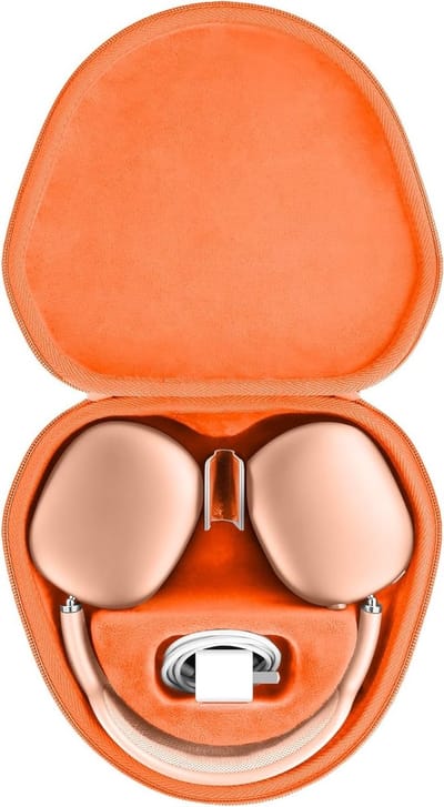 Beschermende hoes voor Max koptelefoon, ultra-dunne reishoes, slimme oplaadcase met standby-modus en optimale bescherming