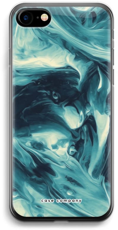 Case Company® - Hoesje geschikt voor iPhone SE 2020 hoesje - Dreaming About Whales - Soft Cover Telefoonhoesje - Bescherming aan alle Kanten en Schermrand