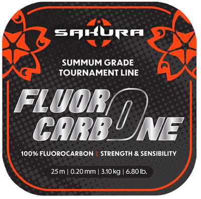 Sakura Tournament Flurocarbon 25 M Transparant 0.400 mm
