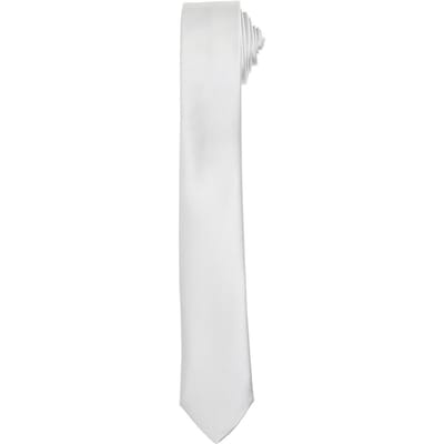 Premier Unisex Slanke Stropdas Volwassenen (Zilver)