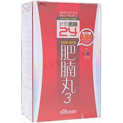 24 Hours Bye-Bye Belly Pellet 3 24 pellets x 3 bottles