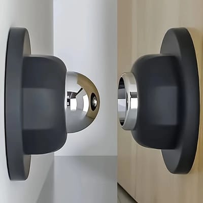 Deur stopper Magnetische Zwart