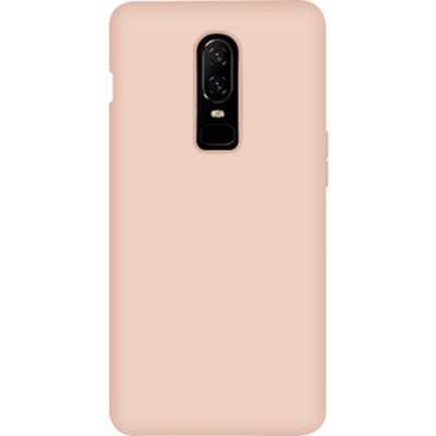 OnePlus 6 Siliconen Back Cover - pink sand