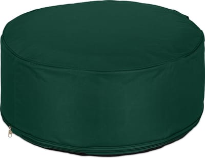 opblaasbare poef - buitenpoef - 26 x 56 cm - outdoor - groen