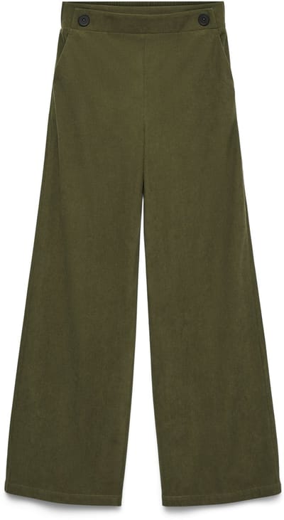 Vero Moda Broek met wijde pijpen VMVILJA High waist Corduroy Broek