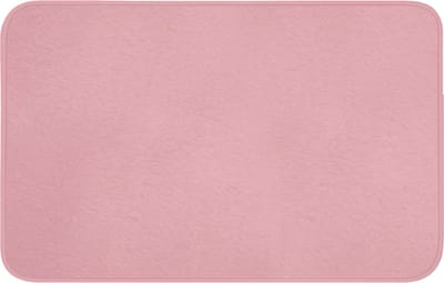 Badmat 80x50 cm - Antislip - Roze - Kleuren - Interieur - Effen - Kleur - Badmatten voor badkamer - Badkamermat - Douchemat - Badkamer mat