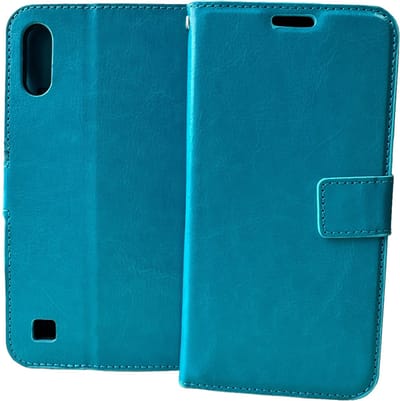 Portemonnee Book Case Hoesje Geschikt voor: Samsung Galaxy A10 - Turquoise