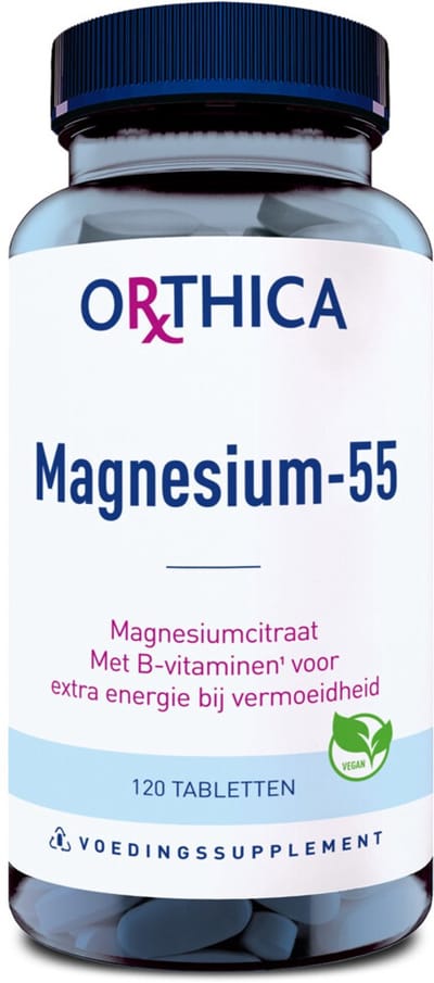 Orthica Magnesium-55 - magnesiumcitraat - 120 kleine tabletten