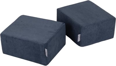Kinder zitzak - Kindermeubels zitzak - Spelen en ontspannen - Lichtgewicht schuim - 39x33x19 cm - Donkerblauw