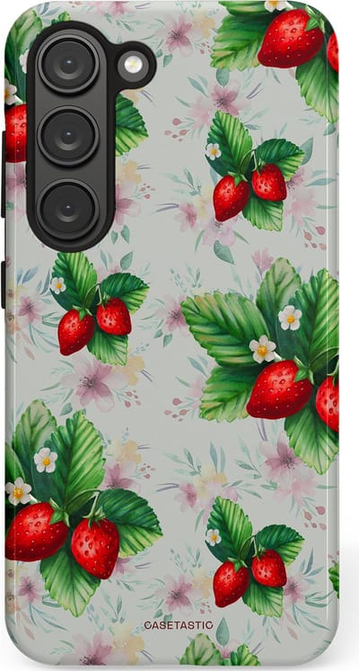 Casetastic Hoesje Geschikt voor Samsung S23 - Stijlvolle Beschermende Duo-layer Case - Rosales