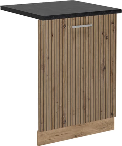 Vicco R-Line Vaatwasserfrontpaneel – 60 cm, WB Antraciet Artisanaal eiken