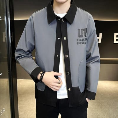 Nouvelle Veste à Revers Automne et Hiver, Veste de Mode Décontractée pour Jeunes et Hommes d'Âge Moyen, Veste Cardigan, Vêtements pour Hommes M gray