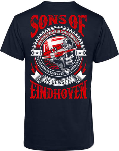 T-shirt Sons Of Eindhoven | Kerstcadeau | Cadeau voor man | Vaderdag | Navy | maat XS