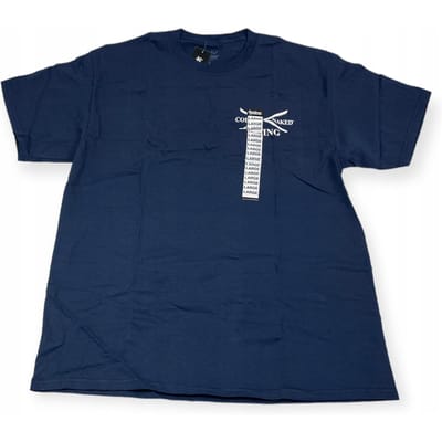 Koszulka T-shirt męski okrągły dekolt SPENCER'S COED NAKED L blue