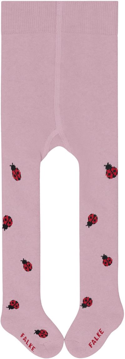 FALKE Cute Ladybug dun gedessineerd katoen panty baby roze - maat 74-80