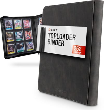 Toploader Album - 9-Pocket Album voor 3''x4'' Ruilkaarten - Zwart