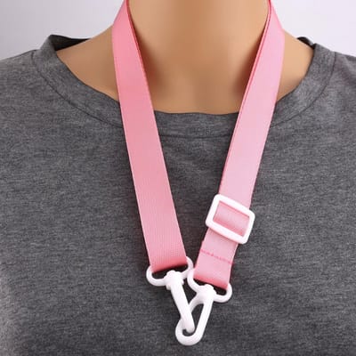 Dailygoods- Drainhouder Verstelbaar - Douchekoord - 4 Stuks - Mastectomie - Buikwandcorrectie - Roze Polyester 120 x 2 cm