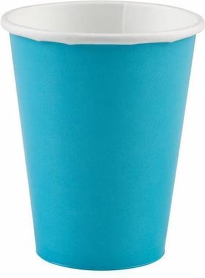 Lichtblauw Bekers Karton 250ml 8st