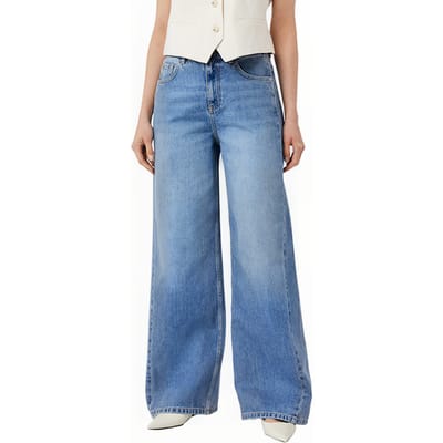 Comma  Jeans Blue Denim Maat: W38 | Flared Jeans Outlet | Dames | Blauw