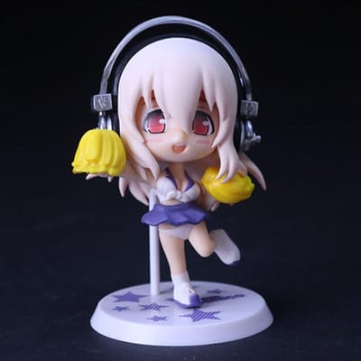 10CM Anime Figuur Super Sonico Werkend Zwempak Pak Chassis Q Versie Figuur Poppen Cadeau Verzamelen Verpakt Decoratie Speelgoed Hobby's No box
