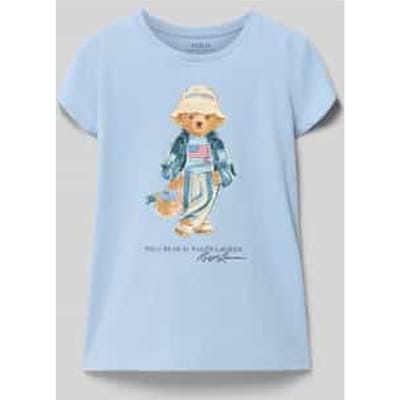 regular fit T-shirt van puur katoen met polo bear-motief