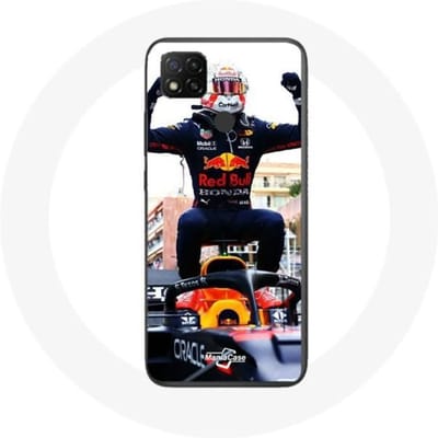 Xiaomi Redmi 9C Case Formule 1 Max Verstappen F1 coureur zwart rood en geel