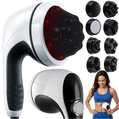 MOZY® - 9 in 1 Massageapparaat - Verstelbare Snelheden - Afslank Apparaat - Infrarood - Ultrasone Slimming Machine - Anti Cellulitis - Anti Cellulite