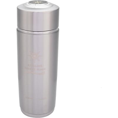 Roestvrijstalen alkalische waterfles, draagbare Nano Balance Bio Energy Lonizer bekerfles zilver