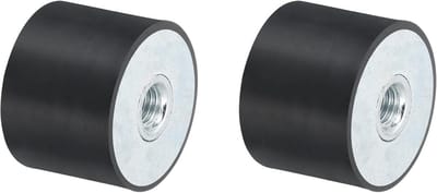 2 Stuks Trillingsdempers M10 Met Schroefdraad - Rubber Trillingsisolator voor Apparaten en Machines