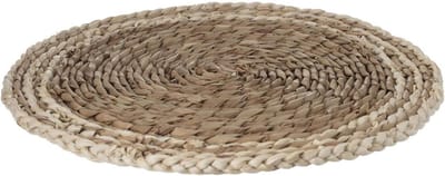 Secret de Gourmet ronde tafel placemat - zeegras naturel - 38 cm - Tafel onderleggers