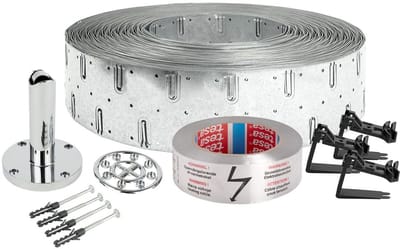 Danfoss Aluklebeband 38mm breed/50m lang max,160C,m,Waarschuwing,zelfklevend, 088L0409