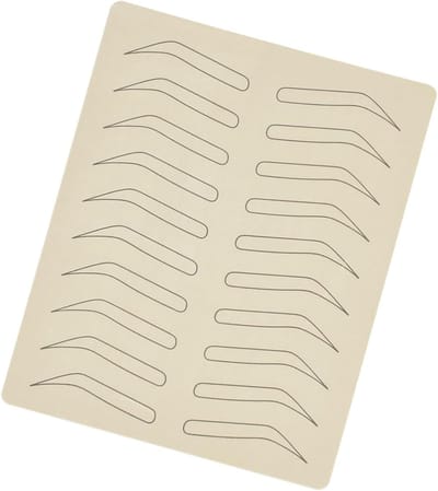Oefenhuid Siliconen - Nep Huid - Tattoo Oefenen - Huidtextuur Imitatie - 18.9 x 14.5 cm - Zwart