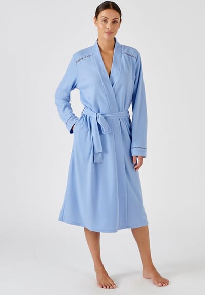 Damart - Kamerjas van sierlijk wafeltricot - Dames - Blauw - S