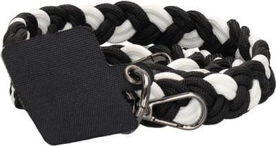 Beagles Fashion Phone Straps Telefoonkoord - Universeel Telefoonkoord met Perfecte Lengte - Telefoonketting - Stevig Koord voor Telefoon en Smartphone - Geschikt voor alle Smartphones - Zwart / Wit